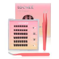 DIY Self-Adhesive Lash Clusters – No Glue Needed, 12-16mm Reusable False Eyelashes with Clear Band for Effortless, Natural ...