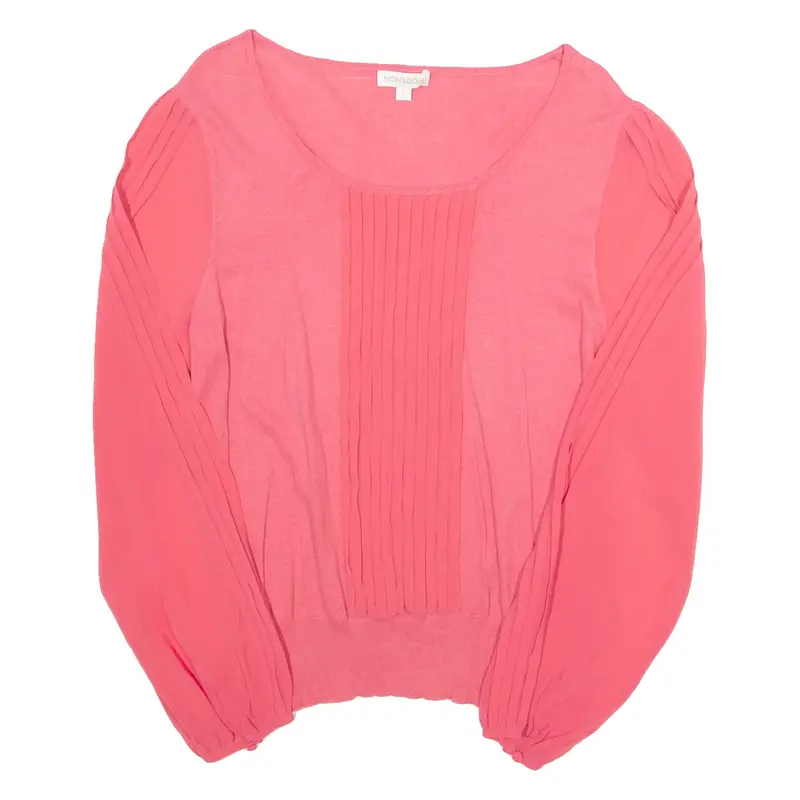 MONSOON Womens Top Pink Long Sleeve L