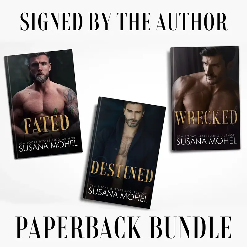Susana Mohel Three Book Bundle: FATED, DESTINED, and WRECKED Signed by Author with Swag & Shipping Included