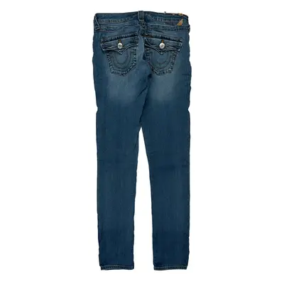 True Religion Skinny Jeans - 30W UK 6 Blue Cotton Blend