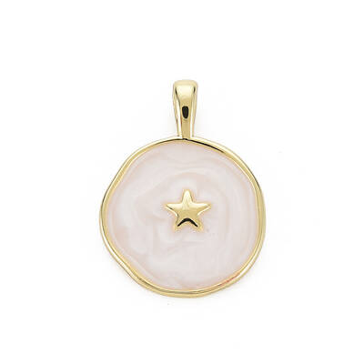 Brass Enamel Pendants
