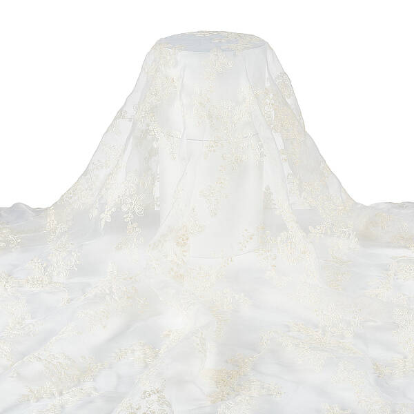 BENECREAT 3.8Feet Polyester Organza Fabric