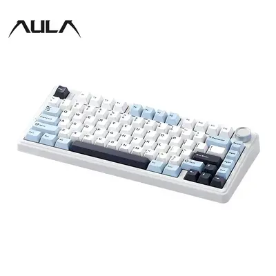 AULA F75 Mechanical Keyboard, 1 Count RGB Backlight Keyboard with Replaceable Axis, Hot-swappable Keyboard for Gaming, Gaming...