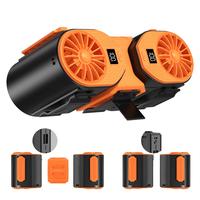 Detachable high speed clip waist fan, High airflow waist fan, Long range high airflow camping fan, Summer cooling with, Fathe...