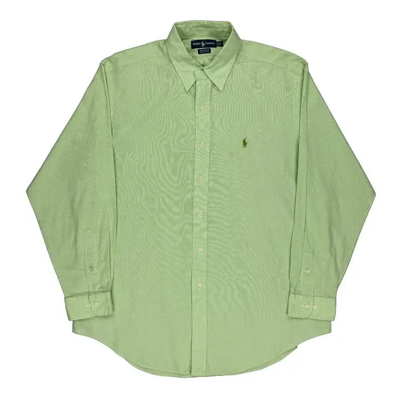 Yarmouth Ralph Lauren Striped Shirt - XL Green Cotton