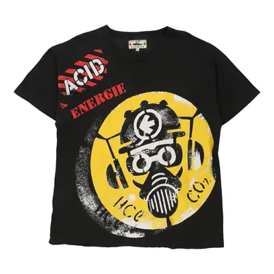 Energie Graphic T-Shirt - Large Black Cotton