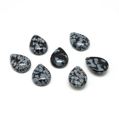 Natural Snowflake Obsidian Gemstone Cabochons