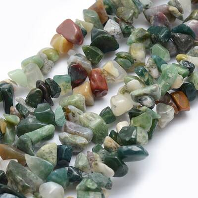Natural Indian Agate Beads Strands