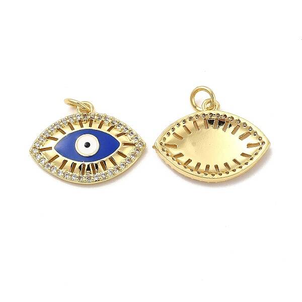 Brass Micro Pave Cubic Zirconia Pendants