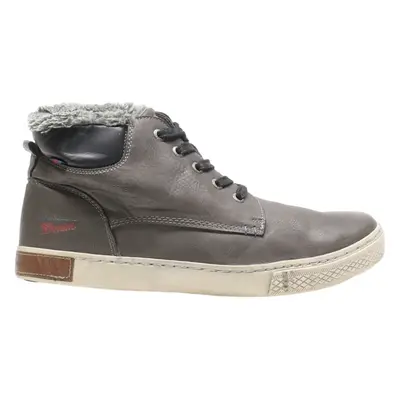 TOM TAILOR Lace-Up Boots Grey Leather Mens UK 9.5