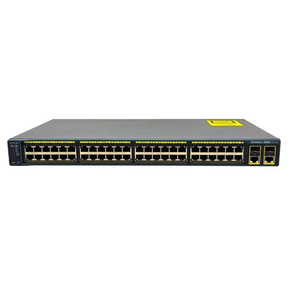 Cisco WS-C2960-48TC-L | Catalyst 2960 Series 2960-48TC 48 x RJ-45 Ports 10/100Base-TX + 2 x Combo SFP Ports Layer 2 Managed 1...