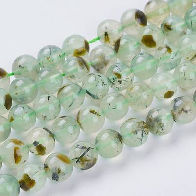 Natural Prehnite Beads Strands
