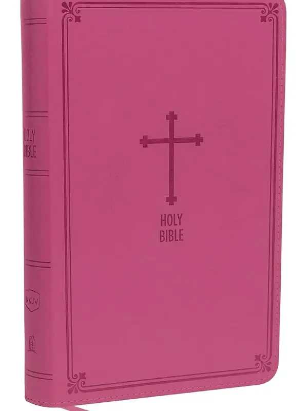 NKJV, Deluxe Gift Bible, Leathersoft, Pink, Red Letter, Comfort Print: Holy Bible, New King James Version