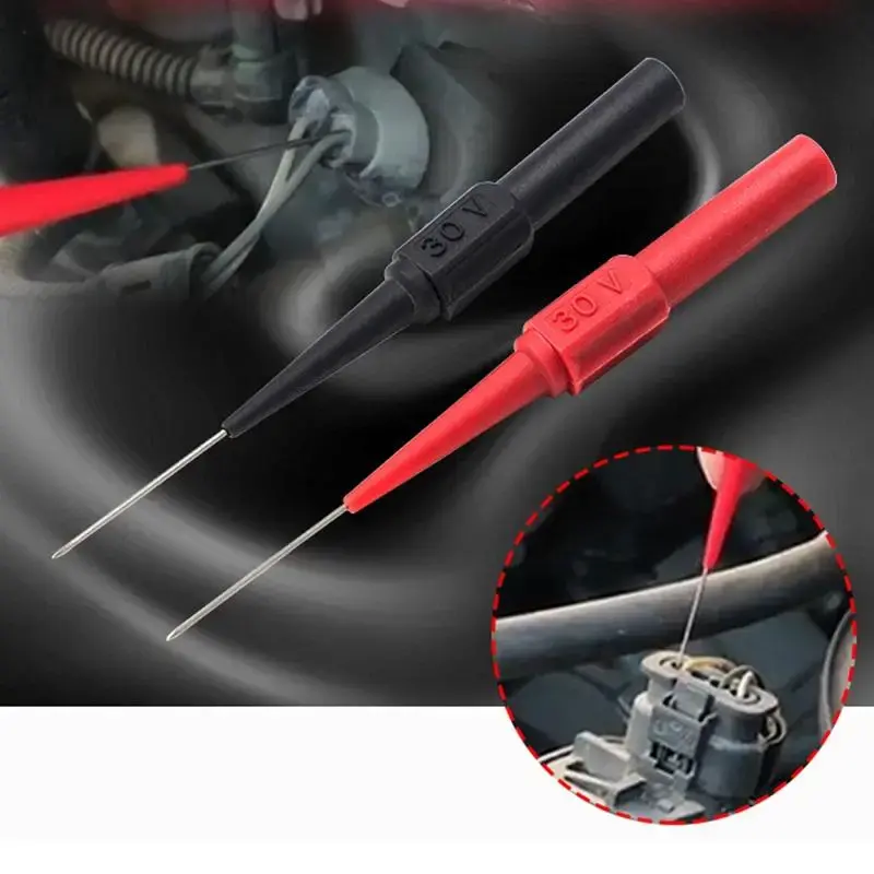 30V Car Tip Probes Diagnostic Tool, Auto Multimeter Test Lead, Extension Back Piercing Needle Tip Probes Mechanical Tool, Too...