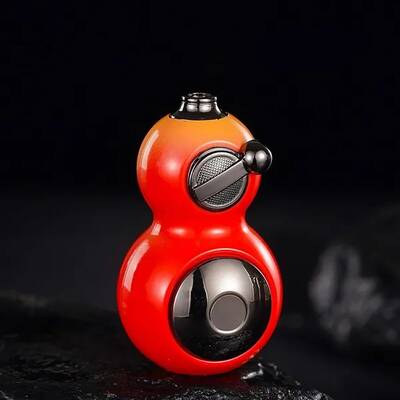 Black Myth Gourd Torch Lighter Windproof Metal Refillable Butane Lighter with Adjustable Flame