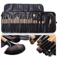 Professional Cosmetic Brush Set with Storage Bag, 24pcs/set Soft Bristles Makeup Brushes for Foundation, Eyeshadow, Blending,...