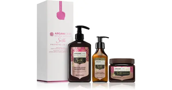 Arganicare Silk Protein Program Set gift box (with revitalizing effect) 1 pc