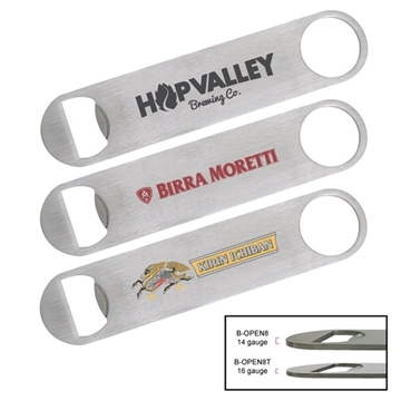 100 Promotional Thin Paddle Style Stainless Steel Bottle Opener - ...