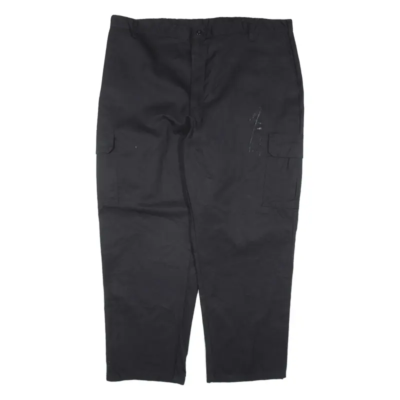 DICKIES Cargo Workwear Trousers Black Regular Straight Mens W44 L30
