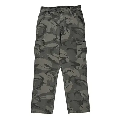 Wrangler Camo Cargo Trousers - 33? Waist Grey Cotton