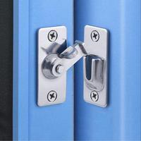 Stainless Steel Door Lock, 90-Degree Push-pull Door Lock, Security Door Lock, Furniture Hardware For Home, Heavy Duty