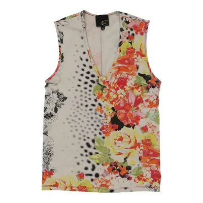 Just Cavalli Floral Vest - XS Multicoloured Cotton Blend | Size: x-small