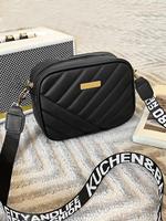 Summer 2025 Square Letter Strap Quilted Crossbody Bag, Matching Shoulder Bag for School & Work, Classic Metal Label Decorativ...