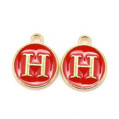 Golden Plated Alloy Enamel Charms