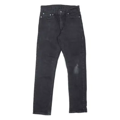 LEVI'S 511 Jeans Distressed Black Denim Slim Straight Mens W30 L30