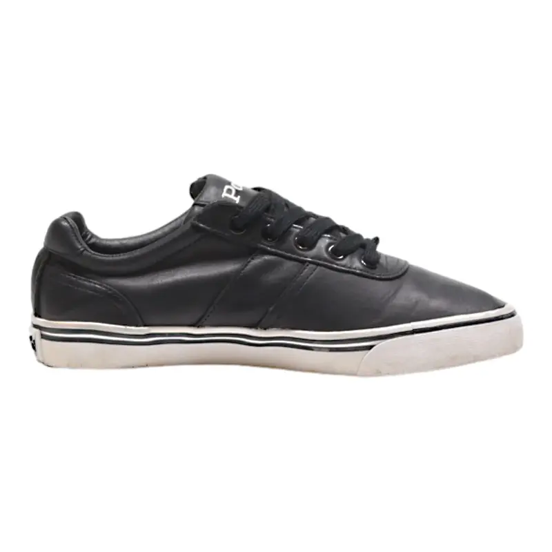 POLO RALPH LAUREN Sneaker Trainers Black Leather Mens UK 6