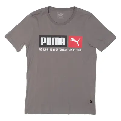 PUMA Mens T-Shirt Brown XS