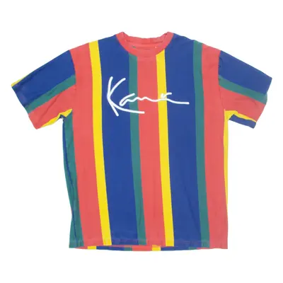 KARL KANI Striped Mens T-Shirt Red L