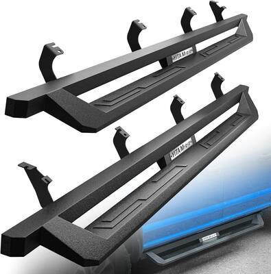 YITAMOTOR® Running Boards for 2022-2025 Toyota Tundra Crew Max Drop Side Step Nerf Bars BLK
