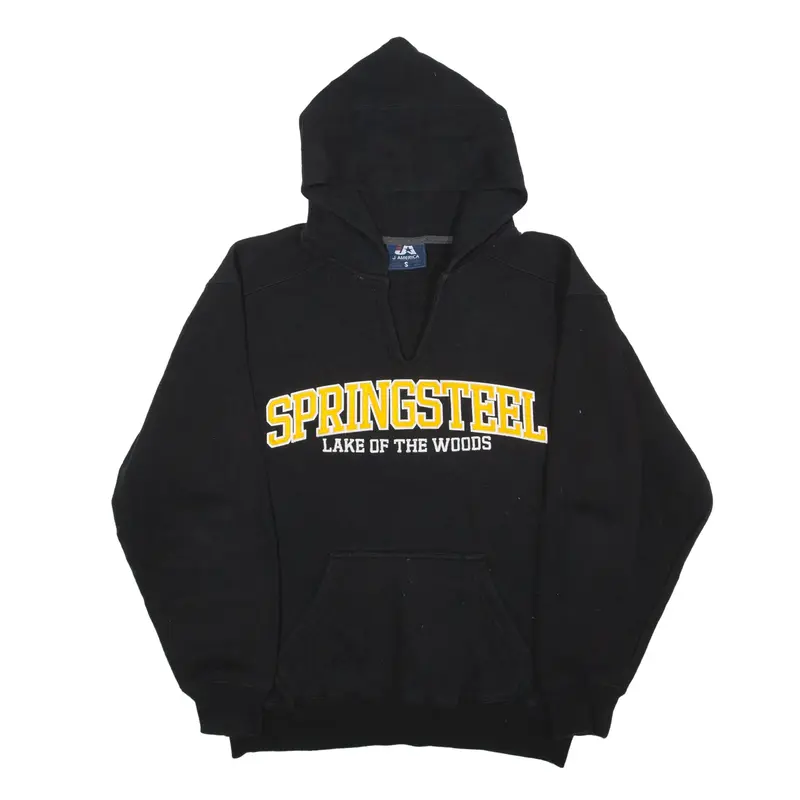J AMERICA Springsteel USA Hoodie Black Pullover Mens S