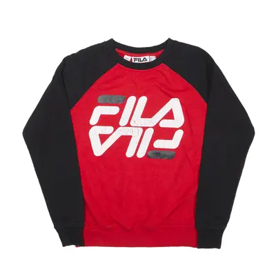 FILA Sweatshirt Red Mens S