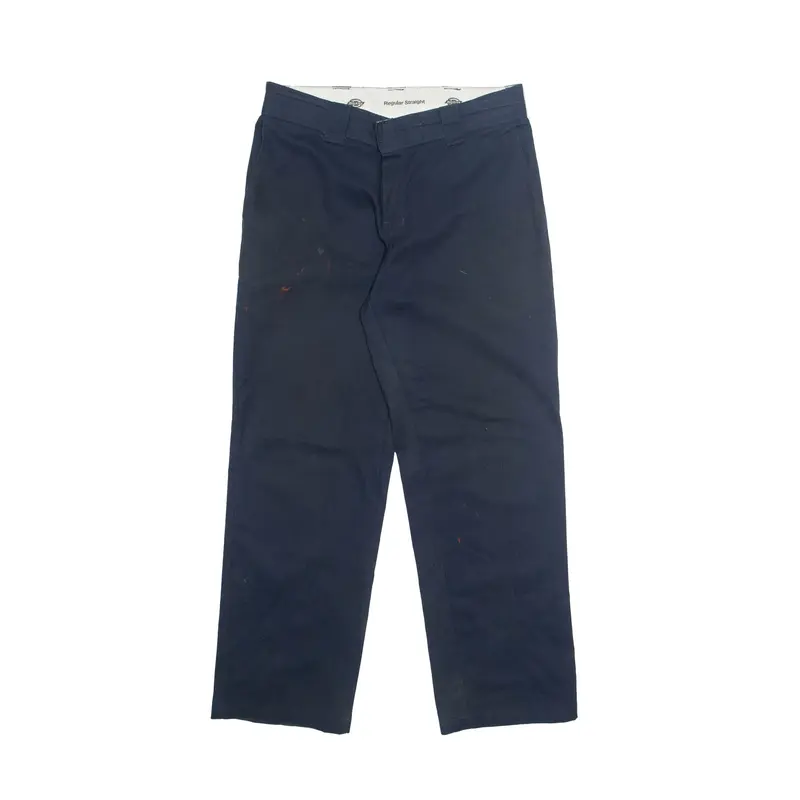 DICKIES Chino Mens Trousers Blue Regular Straight W32 L30