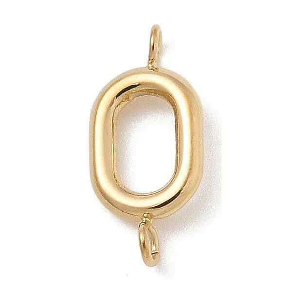 304 Stainless Steel Letter Connector Charms