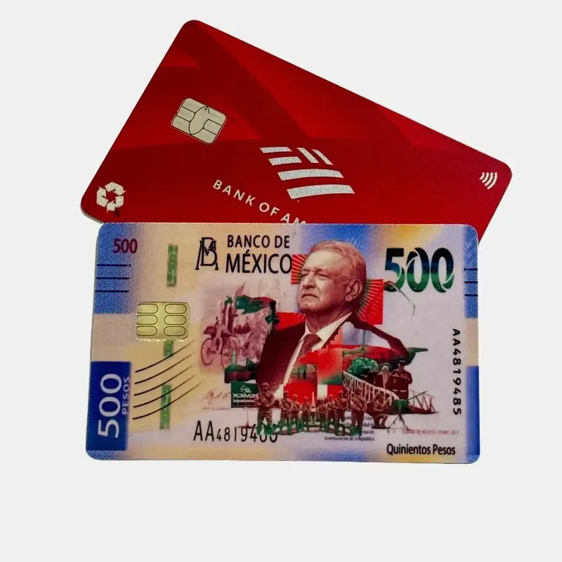 500 Pesos Mexicanos Debit Credit Card Skin Decal