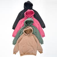 HIGH LEVEL HL Menswear Stone washed hoodie 360gsm 100% cotton with polyester plush fleece lining - Black, Pink, Tan or Sage -...