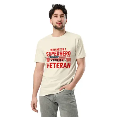 Dad, the Real Superhero - Inspirational T-shirt for Father's Day