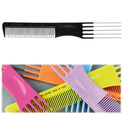 Eurostil Iron Pick Comb Excavator Color 19 5cm 1pc