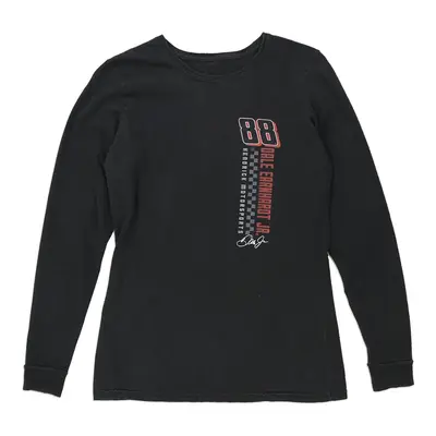 Dale Earnhardt Jr. Nascar Nascar Long Sleeve T-Shirt - Medium Black Cotton