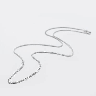 Anti-Tarnish Rhodium Plated 925 Sterling Silver Chain Necklaces