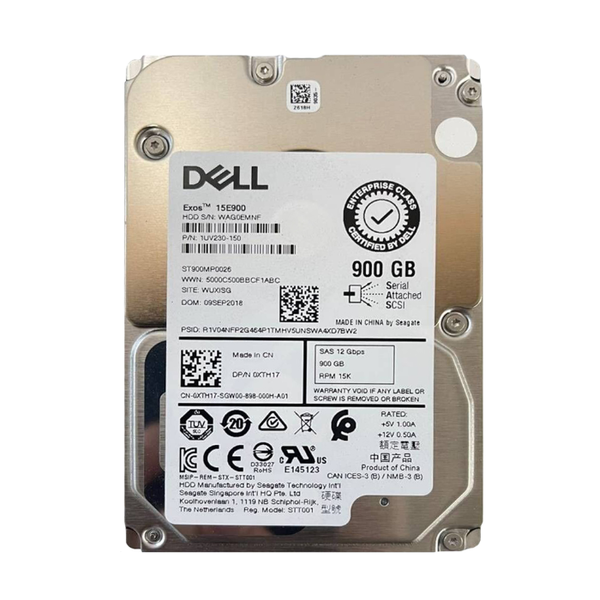 XTH17 Dell 900GB 12Gb/s SAS 15000 2.5-Inch Hard Drive