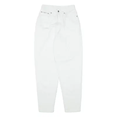 SAM'S Jeans White 90s Denim Regular Mom Womens W24 L28