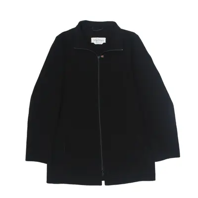 MAX MARA Jacket Black Wool Womens UK 16