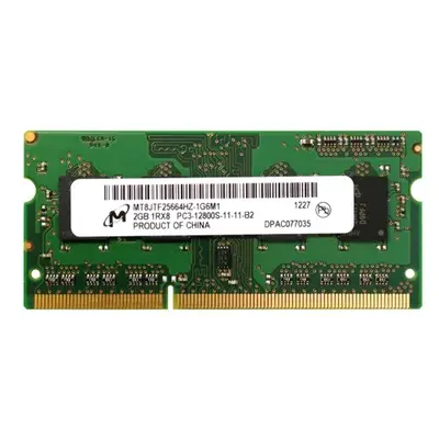 Micron MT8JTF25664HZ-1G6M1 | 2GB DDR3-1600MHz PC3-12800 Non-ECC Unbuffered SODIMM CL11 1Rx8 1.5V 204-Pin Memory Module
