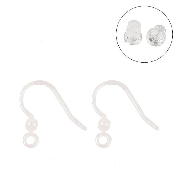 Hypoallergenic Bioceramics Zirconia Ceramic Earring Hooks