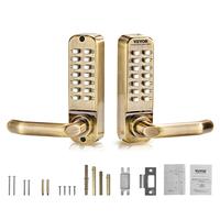 VEVOR Mechanical Keyless Entry Door Lock, 14 Key Mechanical Door Lock, Mechanical Keypad Door Lock with Handle, Double-Sided ...