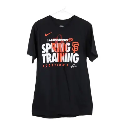 Giants Nike MLB T-Shirt - Medium Black Cotton Blend